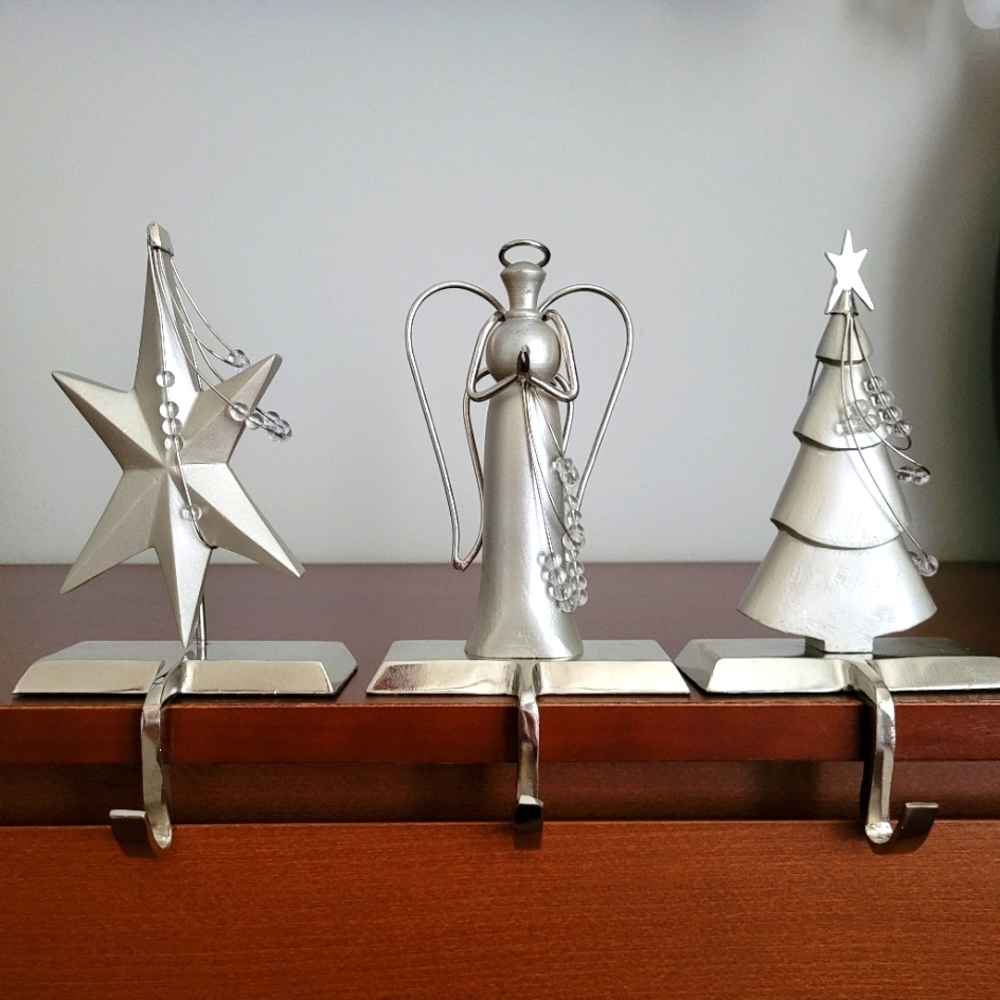 Holiday Stocking holders, set of 3.